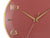 Karlsson Sienna Glow KA6017RD Wanduhr Rot • Skandinavisches Design • Goldene Zeiger und Indizes, Bild 3