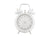 Karlsson Glam Diamonds KA6018WH Wecker Weiß • Glitzernde Kristalle • Glamouröses Design