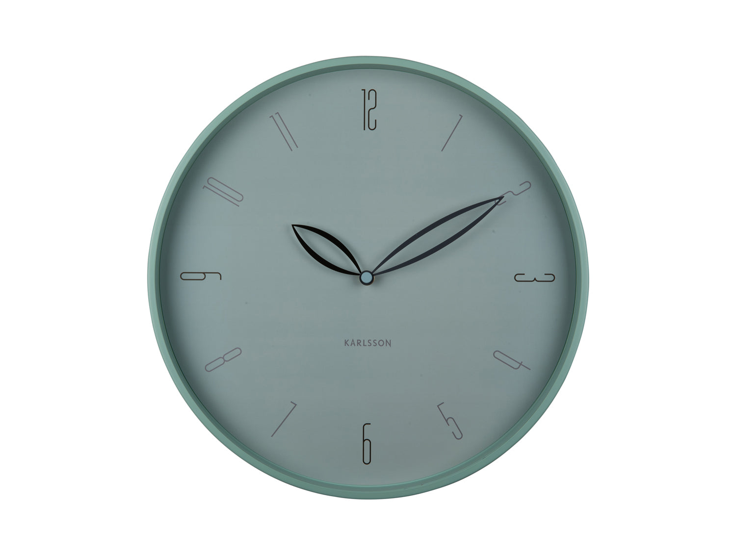 Karlsson Petals KA6012BL Wanduhr Misty Blue • Lautloses Sweep-Uhrwerk • Design von Boxtel & Buijs