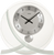 AMS Table Clock 23x23x7 cm Glass/Metal • Modern Design • Precise Quartz Movement