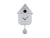 Karlsson Modern Cuckoo KA5867SI Wanduhr Metallic Silber • Kuckucksschlag mit Pendel • Moderne Kuckucksuhr, Bild 2