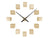 Karlsson DIY Cubic Metallic KA5974GD Wanduhr Metallic-Gold • Quarzwerk • Offenes Würfel-Design