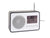Karlsson FM Radio KA6036BK Wecker Schwarz • FM-Radio mit Weckfunktion • Digitale Anzeige mit Datum & Temperatur