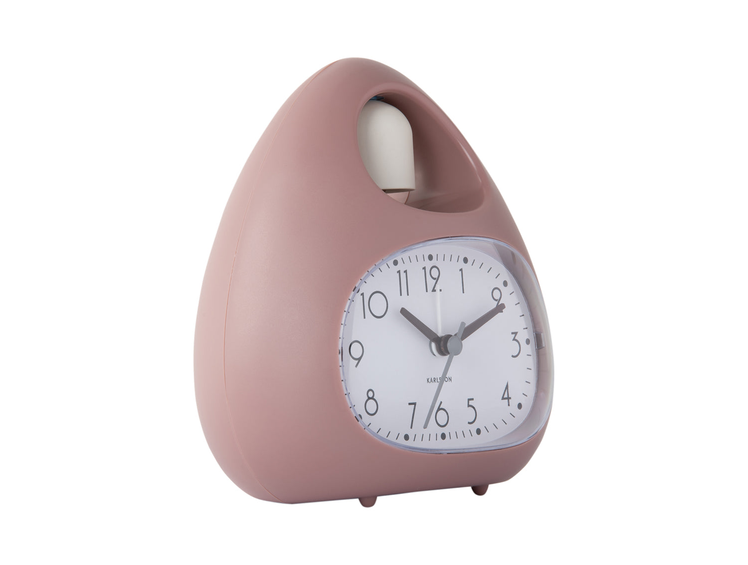 Karlsson Blob Bell KA6037PI Wecker Rosa • Analoges Quarzwerk • Klassische Weckglocke