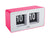 Karlsson Funky Flip KA6042BP Wanduhr Pink • Klappzahlen-Anzeige • Tisch- und Wandmontage