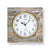 AMS Wall Clock 50x50x5 cm Wood • Precise Radio-Controlled Movement • Elegant Wood-Stone Design
