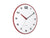 Karlsson Brisk Dome KA6028RD Wanduhr Rotbraun • Geräuschloses Sweep-Uhrwerk • Gewölbtes Domenglas, Bild 2