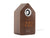 Karlsson Cuckoo LED KA6061DW Wecker Dunkles Holzfurnier • Stündlicher Kuckucksruf • LED-Display