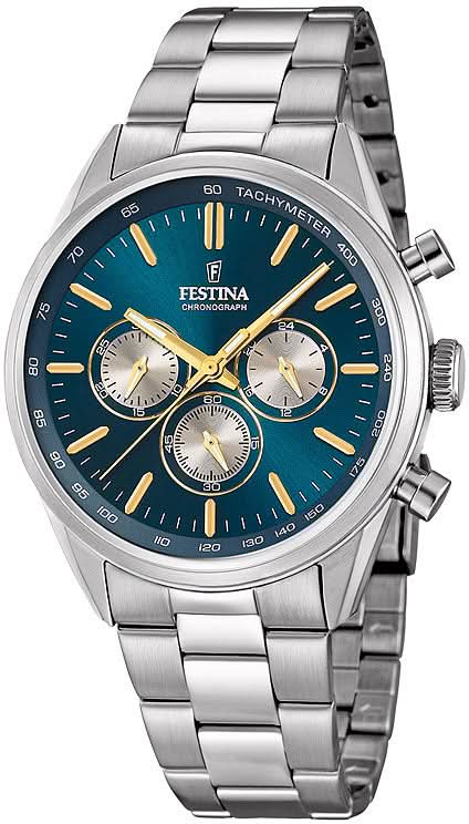 Festina Timeless F16820/C Men's Watch • Sport Design • Stainless Steel
