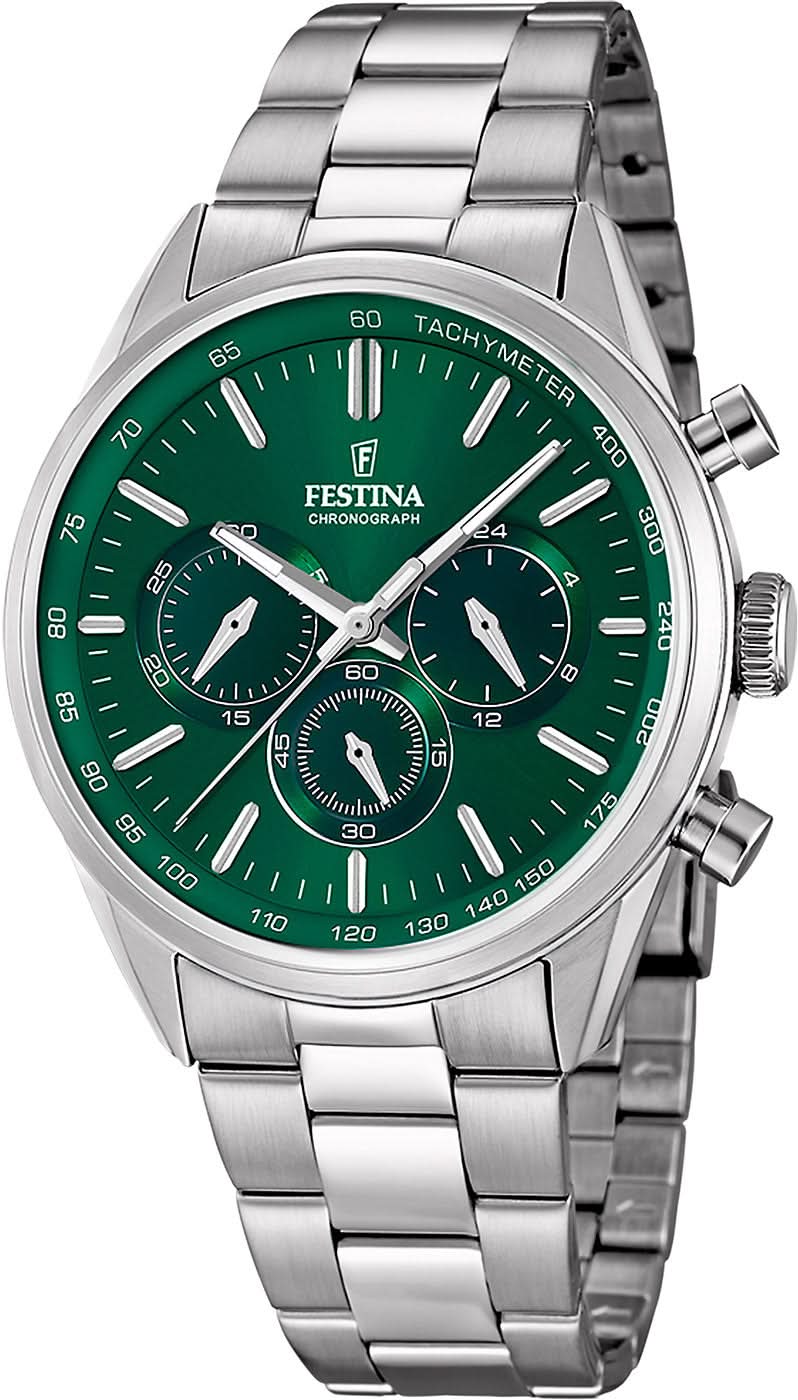 Festina Timeless Chronograph F16820/R Men's Watch • Urban Design • Robust Stainless Steel