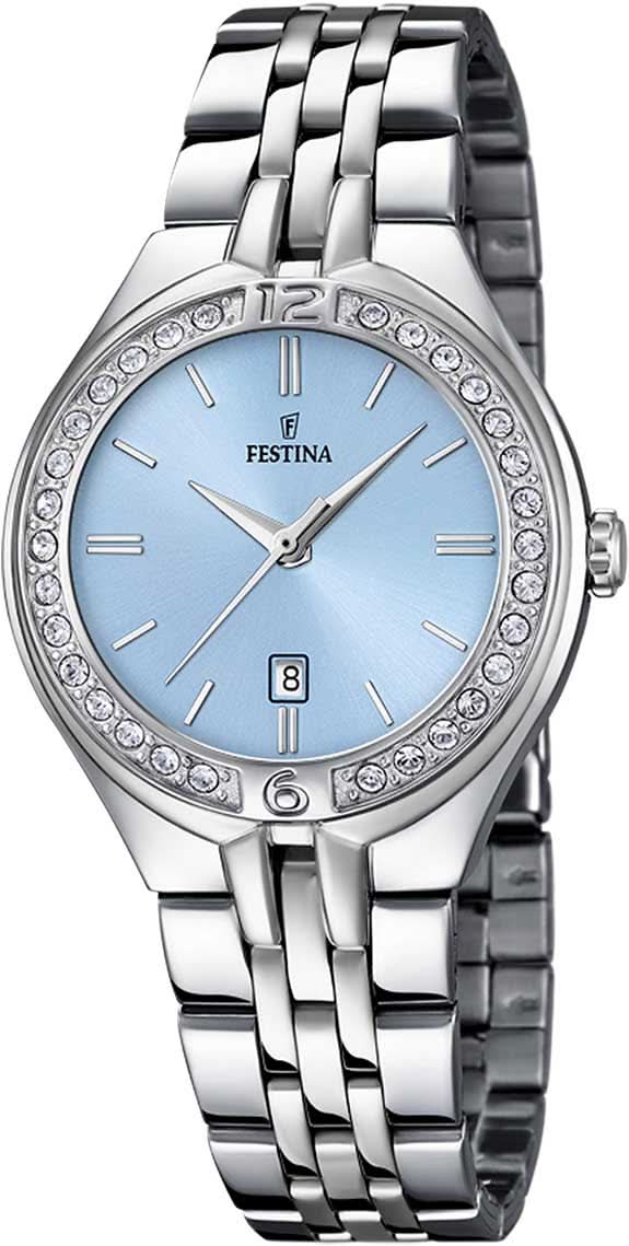 Festina Mademoiselle F16867/4 Women's Watch • Feminine Elegance • Stainless Steel with Zirconia