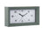Karlsson Lujo Rectangle KA6066GR Wecker Dschungelgrün • Geräuschloses Sweep-Uhrwerk • Retro-Design