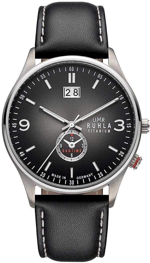 UMR Ruhla Classic 17081 Men's Watch • Titanium • Dual-Time