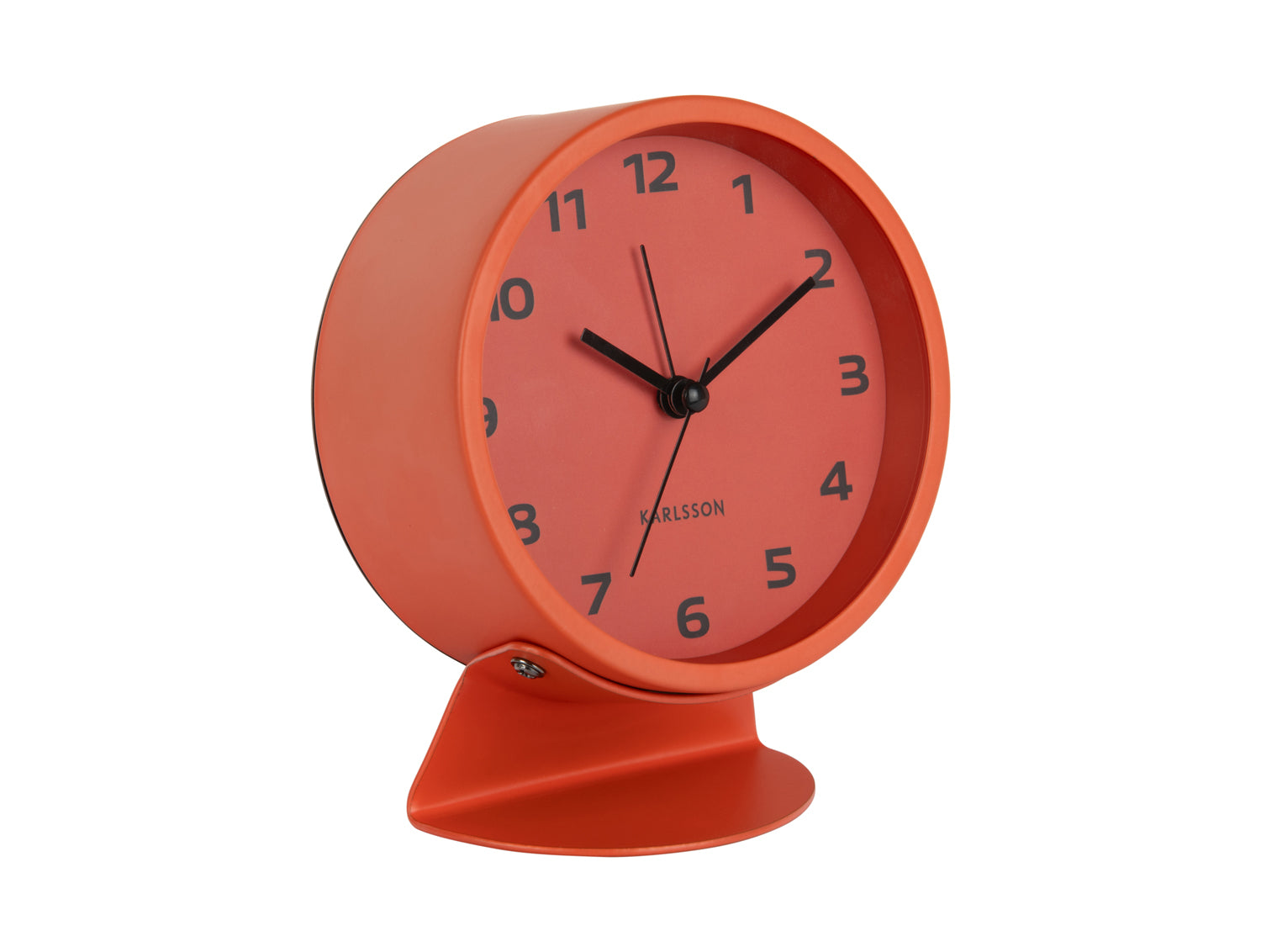 Karlsson Cool Retro KA6082OR Wecker Neonorange • Lautloses Sweep-Uhrwerk • Retro-Design