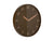 Karlsson Amena KA6083BR Wanduhr Mochabraun • Geräuschloses Sweep-Uhrwerk • Holzoptik-Ziffern