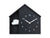 Karlsson Peeking Doggy KA6097BK Wanduhr Schwarz • Stündliches Hundegebell • Geräuschlosem Sweep-Uhrwerk