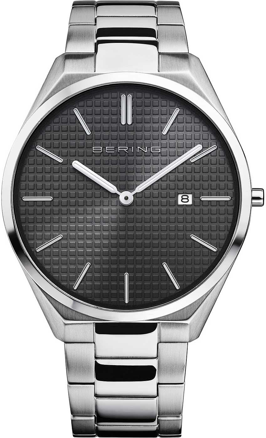 Bering Ultra Slim 17240-702 Men's Watch • Sapphire Crystal • Silver