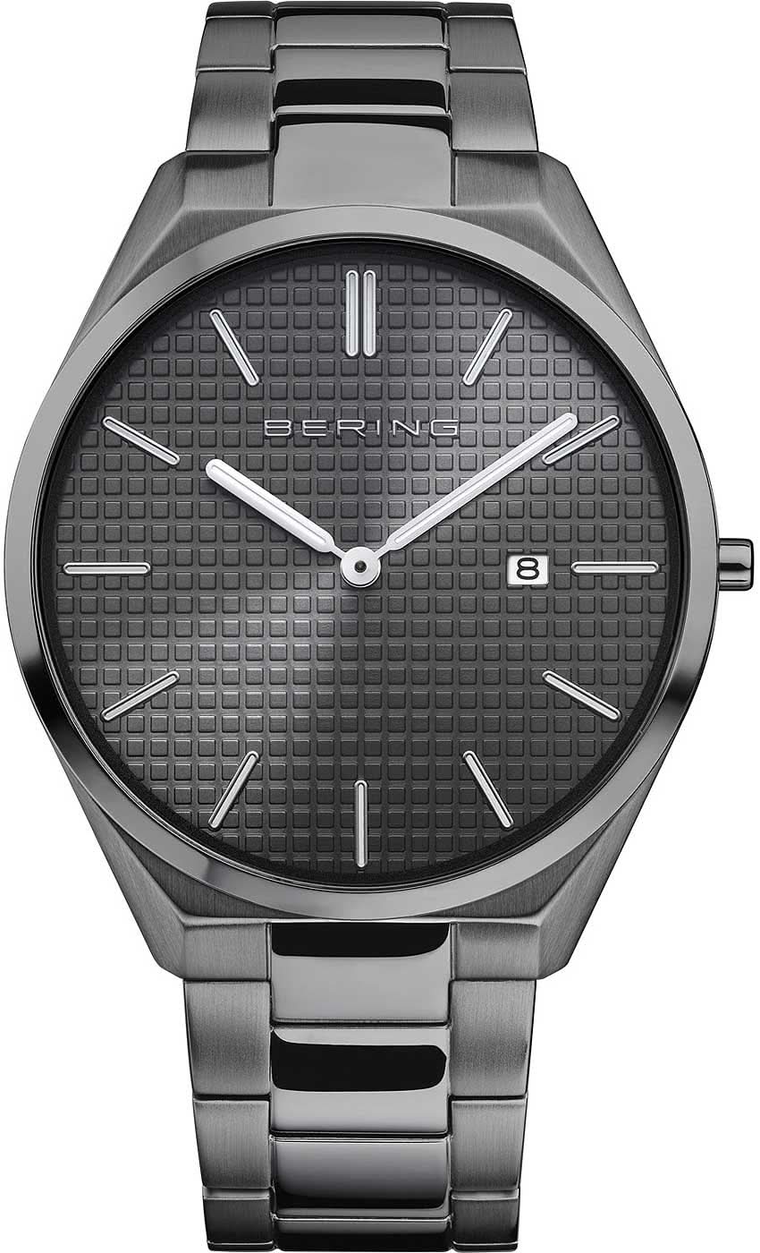 Bering Ultra Slim 17240-777 Men's Watch • Scratch-Resistant Sapphire Glass • Ultra-Slim Design