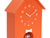 Karlsson Dog House KA6096OR Wanduhr Orange • Hündchen-Stundenschlag • Geräuschloses Sweep-Uhrwerk, Bild 3