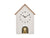 Karlsson Dog House KA6108WG Wanduhr Warmgrau • Sweep-Uhrwerk • Kuckucksdesign mit goldenem Hund