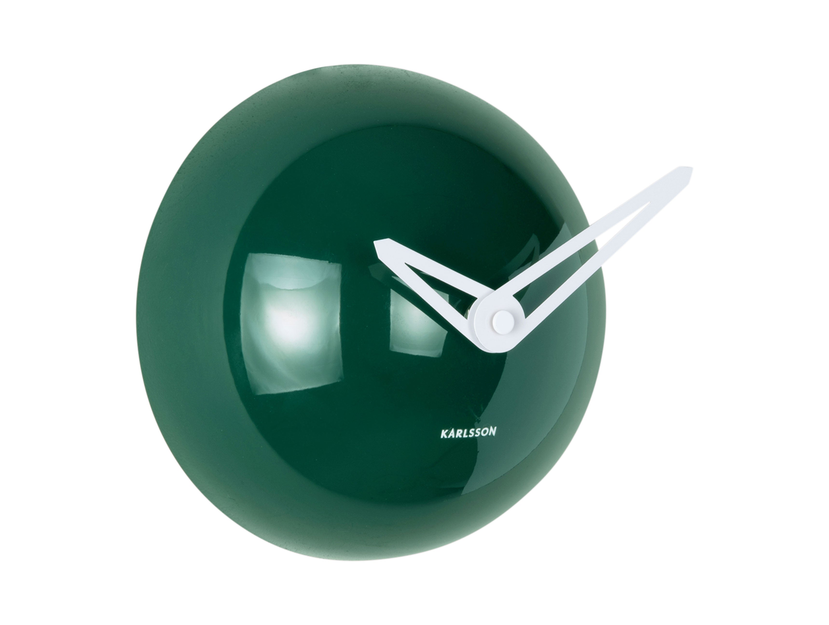 Karlsson Cool Retro Cap KA6119GR Wanduhr Retrogrün • Geräuschloses Sweep-Uhrwerk • Retro-Design