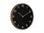Karlsson Delicado Large KA6088BK Wanduhr Schwarz • Geräuschloses Sweep-Uhrwerk • Holzprint-Akzent