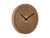 Karlsson Girasol KA6092BR Wanduhr Mokkabraun • Geräuschloses Sweep-Uhrwerk • Dreidimensionales Ausschnitt-Zifferblatt