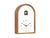 Karlsson Curva Cuckoo KA6126DW Wanduhr Dunkles Holz • Kuckucksdesign • Tisch- und Wanduhr