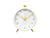Karlsson Button Retro KA6143YE Wecker Citringelb • Geräuschloses Sweep-Werk • Retro-Design aus Eisen