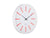 Karlsson Arruga Retro KA6144RD Wanduhr Scharlachrot • Geräuschloses Sweep-Uhrwerk • Retro-Design