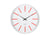 Karlsson Arruga Retro KA6144RD Wanduhr Scharlachrot • Geräuschloses Sweep-Uhrwerk • Retro-Design, Bild 2