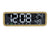 Karlsson Madera KA6145WH Wecker Weiß • Digitales LED-Display • Geräuschloser Betrieb