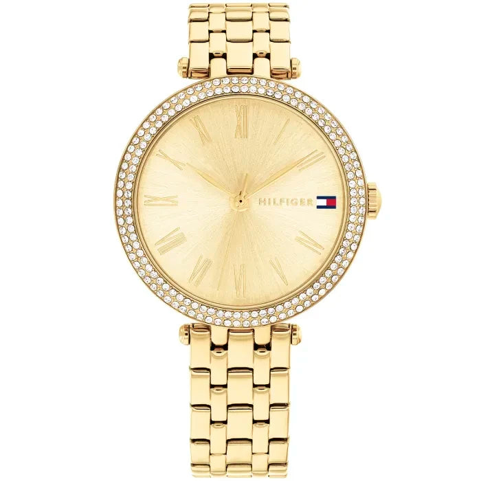 Tommy Hilfiger Natalie 1782718 Damen Armbanduhr Gold • Mineralglas • Quarzwerk