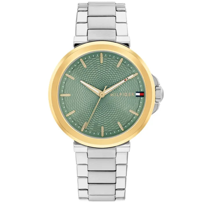 Tommy Hilfiger Lori 1782778 Damen Armbanduhr Grün • Mineralglas • 5 ATM Wasserdicht