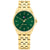 Tommy Hilfiger Jade Damenuhr mit grünem Zifferblatt und goldfarbenem Edelstahlarmband