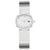 Tommy Hilfiger MOIRA 1782846 Damen Armbanduhr Silber • Ovales Gehäuse mit Open Heart • Milanaise-Armband aus Edelstahl