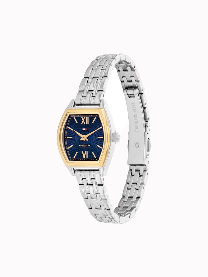 Tommy Hilfiger Norah 1782869 Damen Armbanduhr Blau • Tonneau-Gehäuse • Mineralglas