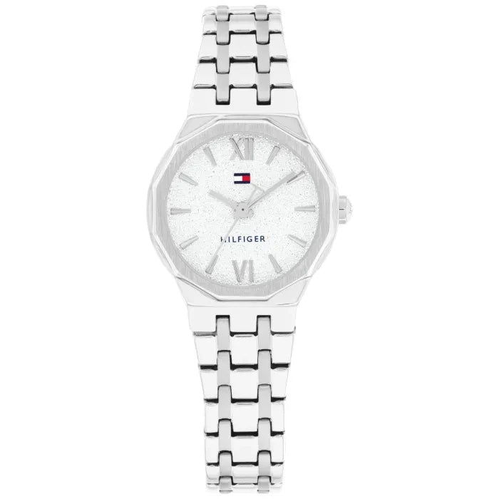 Tommy Hilfiger Mackenzie 1782889 Damen Armbanduhr Silber • Quarzwerk • Mineralglas