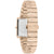 Tommy Hilfiger Damenarmbanduhr mit roségoldenem Metallarmband und rechteckigem Gehäuse