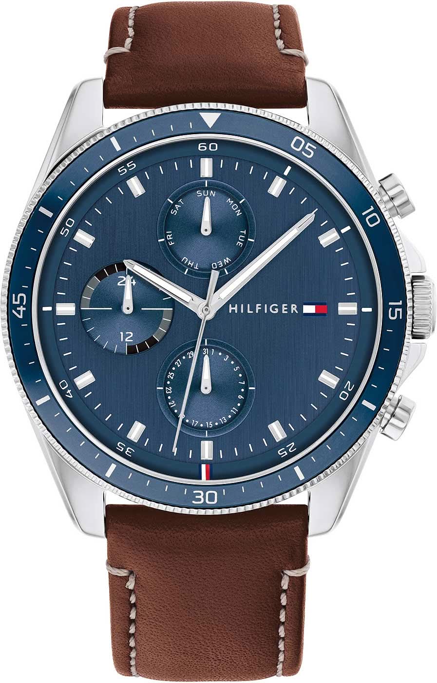Tommy Hilfiger Parker 1791837 Men's Watch • Classic American Cool • Blue Dial