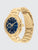 Tommy Hilfiger Lorenzo 1792118 Herren Armbanduhr Blau • Goldfarben Edelstahlgehäuse • Push-Button-Faltschließe