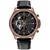 Tommy Hilfiger Herrenarmbanduhr mit schwarzem Lederarmband und schwarzem Zifferblatt