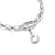 Horseshoe Charm Pendant with Stones - 925 Sterling Silver