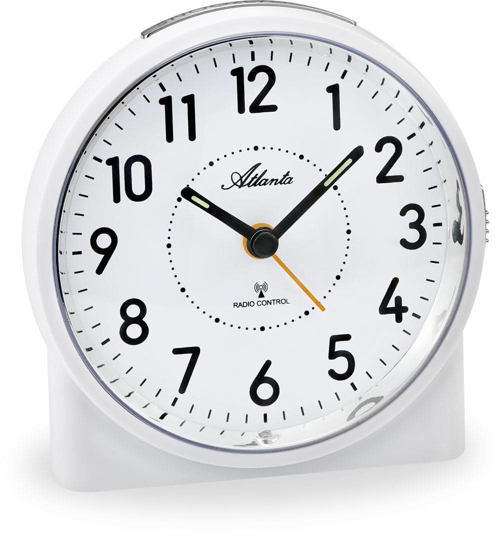 Atlanta Radio Alarm Clock Analog 11.5 cm Plastic • Radio-controlled • Crescendo alarm