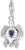Charm Pendant Turtle with Stones - 925 Sterling Silver