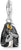 Charm Pendant Penguins in 3D Look - 925 Sterling Silver