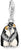 Charm Pendant Penguins in 3D Look - 925 Sterling Silver