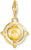 Charm Pendant Colorful 3D Globe - 750 Yellow Gold Plating