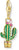 Charm Pendant 3D Cactus - 750 Yellow Gold Plating