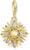 Charm Pendant Colorful 3D Sun - 750 Yellow Gold Plating